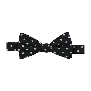 Tags Weekly Mens Dotted Self-tied Bow Tie, Black, One Size, DM